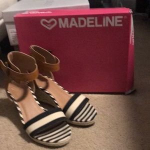 Striped summer wedge